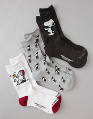 AE Snoopy Crew Socks 3-Pack