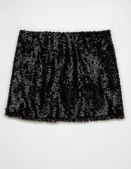 AE It Knit Sequined Mini Slit Skort