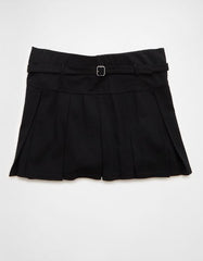AE It Knit Low-Rise Belted Pleated Skort