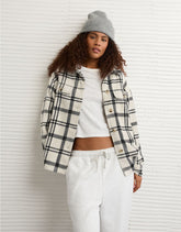 AE Oversized Plaid Shacket