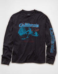 AE Boxy Long Sleeve Destination Graphic T-Shirt
