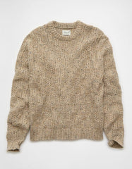 AE Cable Knit Crew Neck Sweater