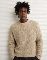 AE Cable Knit Crew Neck Sweater