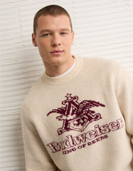 AE Cozy Cabin Budweiser Graphic Sweater