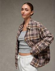 AE Plaid Button-Up Shirt