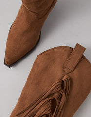 AE Western Fringe Knee High Boot