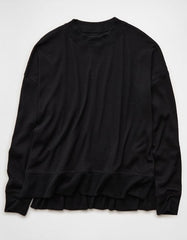 AE Long Sleeve Plush Crew Neck Top