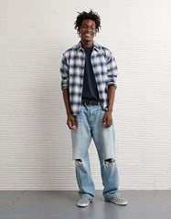AE Relaxed Fit Everyday Flannel Shirt