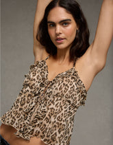 AE Ruffle Tie-Front Cami Top