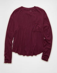 AE Soft & Sexy Long Sleeve Pocket T-Shirt