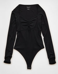 AE Long Sleeve Bow Front Bodysuit