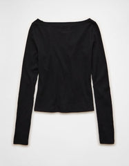 AE Long Sleeve Boatneck Baby Tee