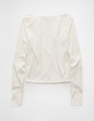 AE Long Sleeve Boatneck Baby Tee