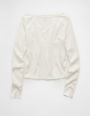 AE Long Sleeve Boatneck Baby Tee