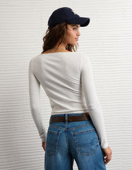 AE Long Sleeve Boatneck Baby Tee