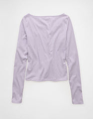 AE Long Sleeve Boatneck Baby Tee