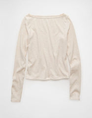 AE Long Sleeve Boatneck Baby Tee