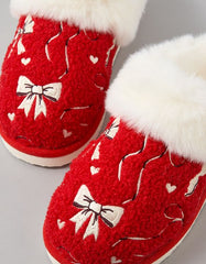 AE Holiday Bows Scuff Slipper