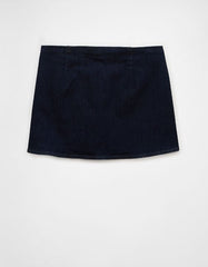AE Next Level Low-Rise Denim Micro Skort