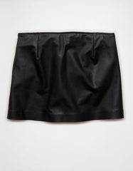 AE Mid-Rise Vegan Leather Skort
