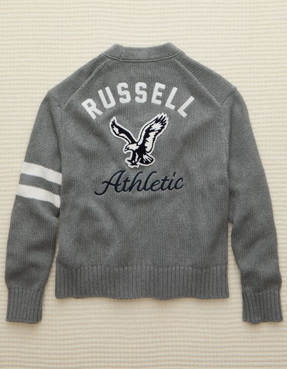 AE x Russell Athletic Varsity Cardigan Sweater