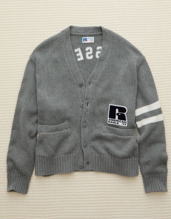 AE x Russell Athletic Varsity Cardigan Sweater