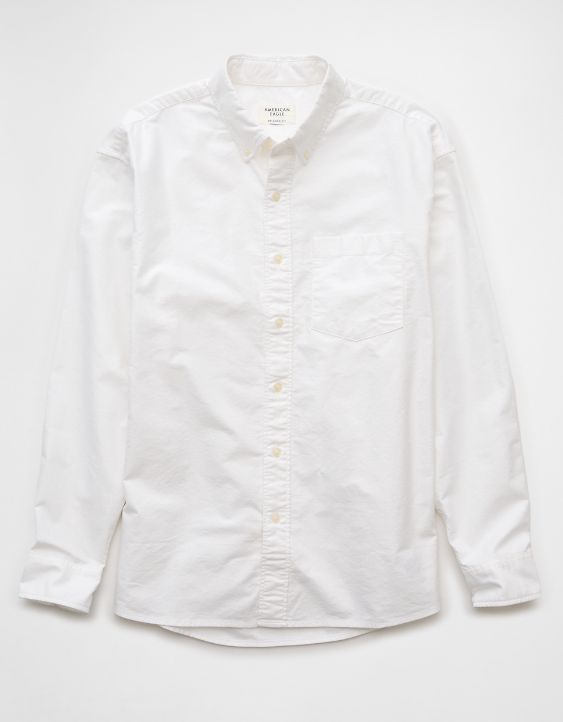 AE Everyday Relaxed Oxford Button-Up Shirt