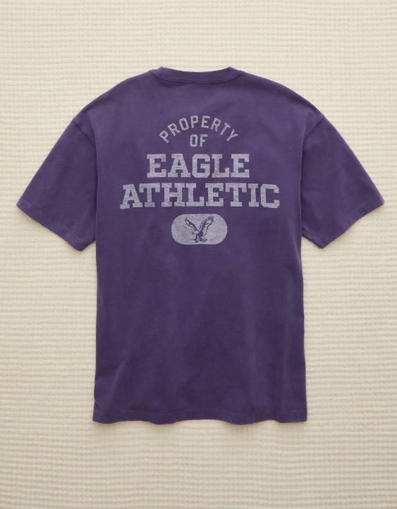 AE x Russell Athletic Heavyweight Eagle Graphic T-Shirt