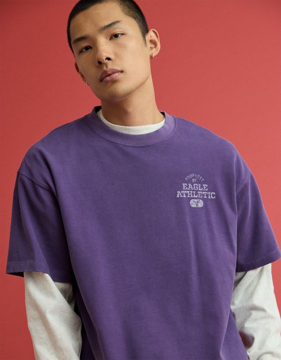 AE x Russell Athletic Heavyweight Eagle Graphic T-Shirt