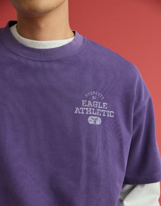 AE x Russell Athletic Heavyweight Eagle Graphic T-Shirt