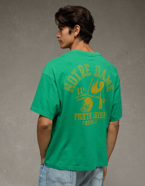AE Boxy Notre Dame Fighting Irish Graphic T-Shirt