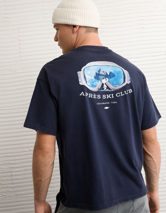 AE Boxy Snoopy Graphic T-Shirt