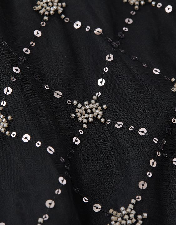 AE High-Waisted Sequin Maxi Skirt