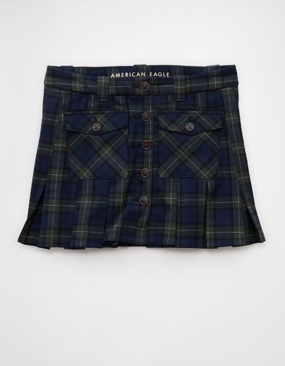 AE Mid-Rise Pleated Mini Skirt