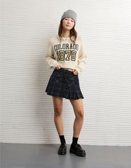 AE Mid-Rise Pleated Mini Skirt