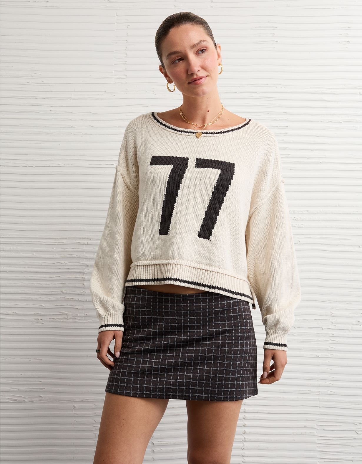 AE It Knit Low-Rise Micro Skort