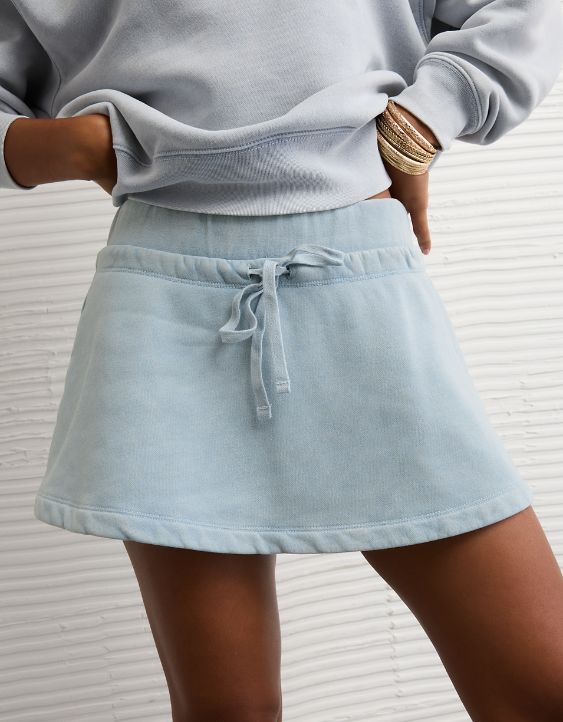AE High-Waisted Fleece Mini Skort