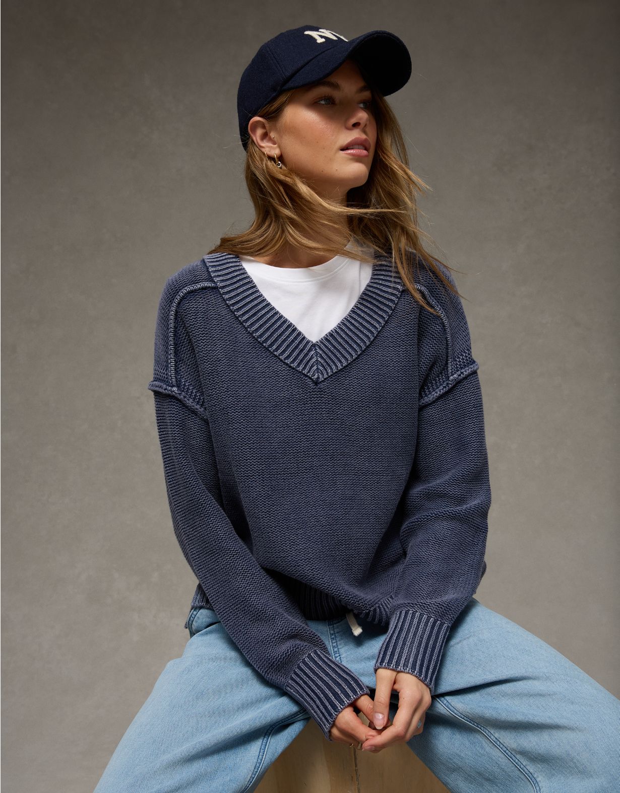 AE Long Weekend V-Neck Sweater