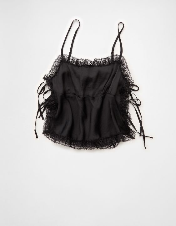 AE Side-Tie Lace Tank Top