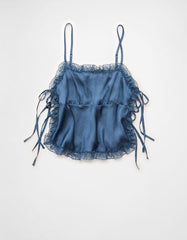 AE Side-Tie Lace Tank Top