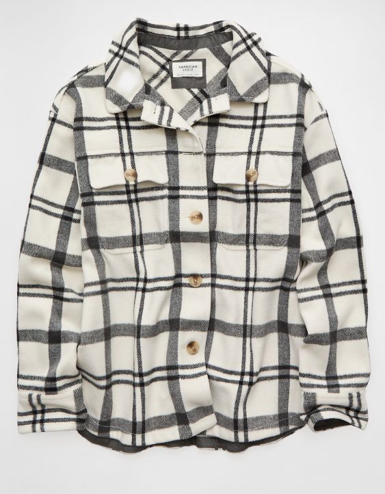 AE Oversized Plaid Shacket