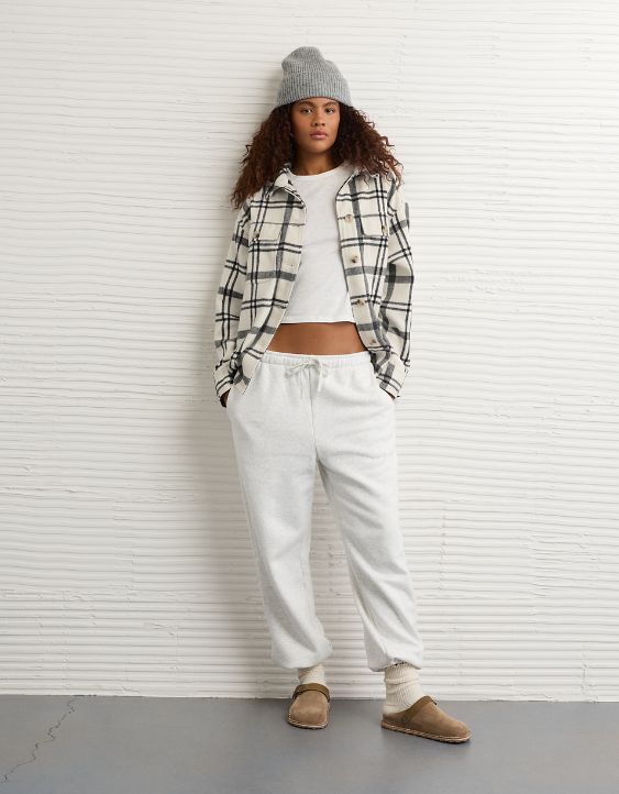 AE Oversized Plaid Shacket