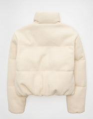 AE Cropped Sweater Puffer Jacket