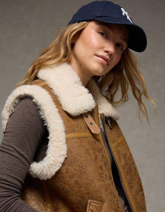 AE Shearling Vest