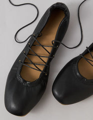 AE Lace-Up Ballet Flat