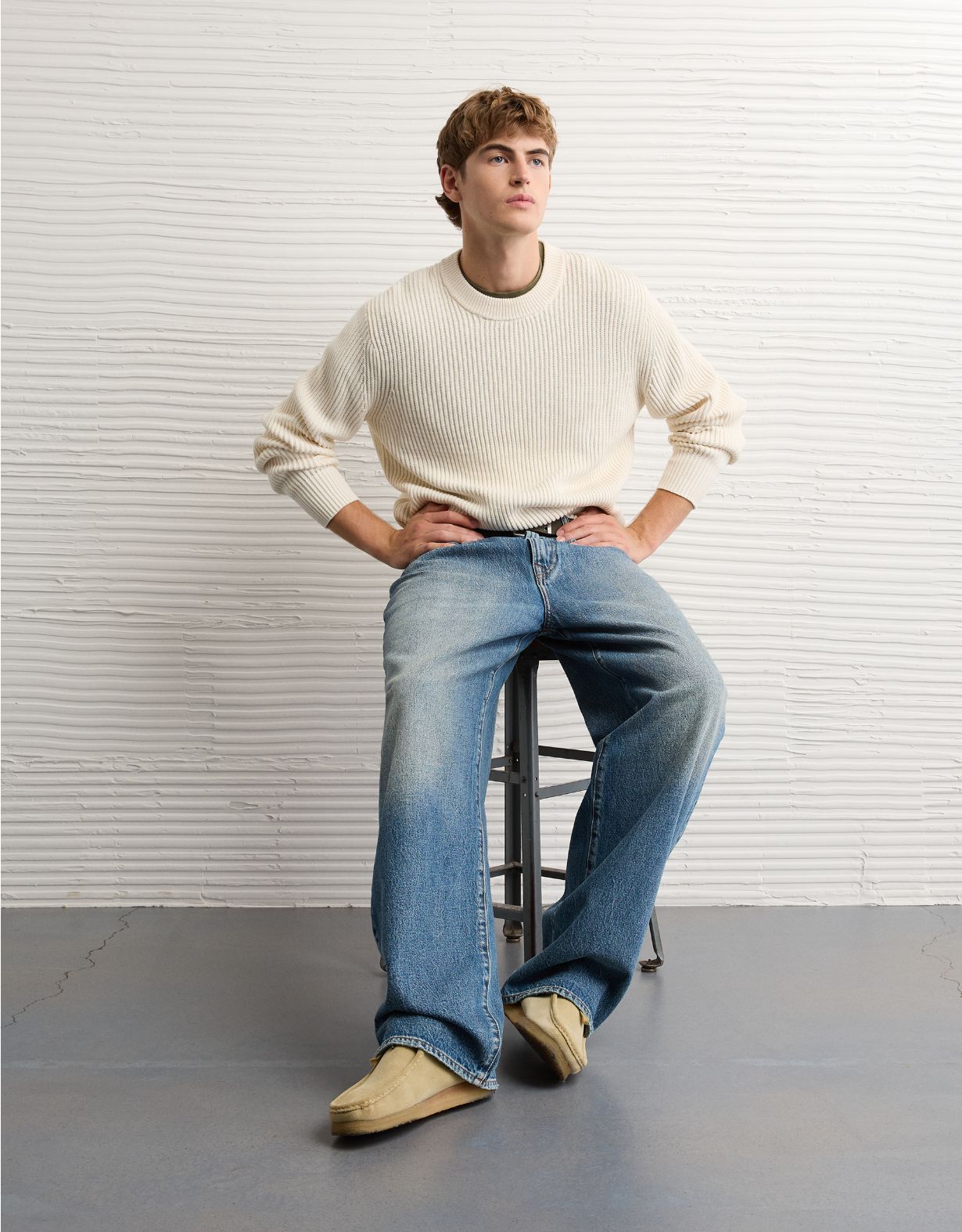 AE Fisherman Crew Neck Sweater
