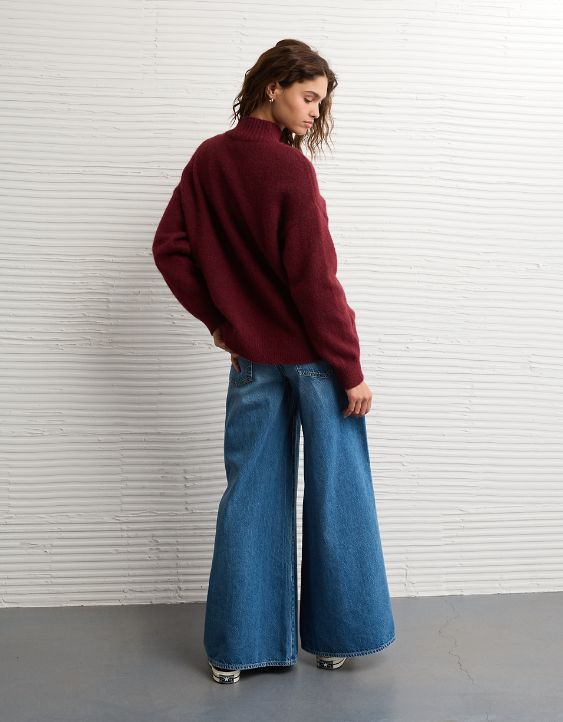 AE Oversized Mock Neck Sweater