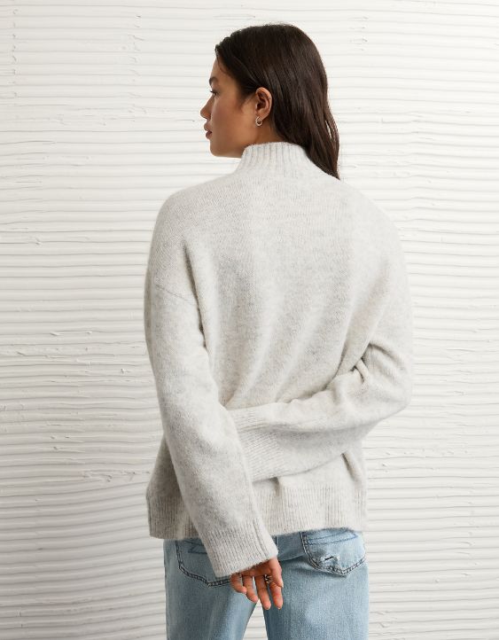 AE Oversized Mock Neck Sweater