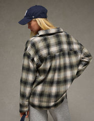 AE Plaid Button-Up Shirt