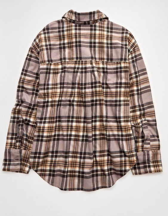 AE Plaid Button-Up Shirt